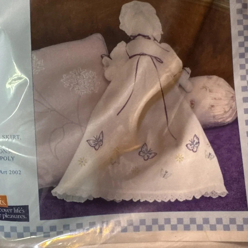 Jack Dempsey‎ Needle Art Item 1900 #405 Butterflies Galore Pillowcase Doll